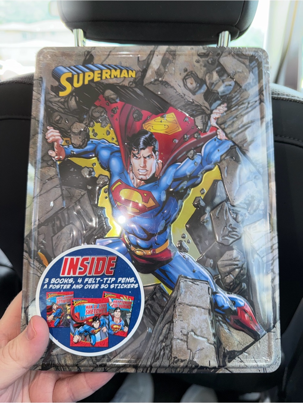 DC Comics Superman Book Felt Pen Poster Sticker Coloring Set Brand New In Pack N